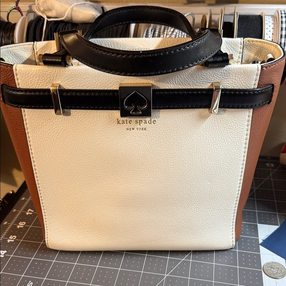kate spade Handbags - Kate Spade Black, Brown, and Cream Handbag